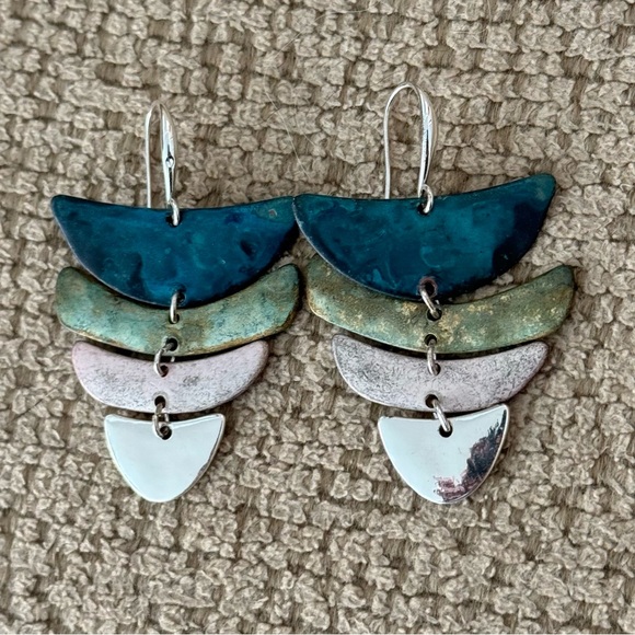 Robert Lee Morris Soho Patina Chandelier Fishtail Earrings - Picture 15 of 16